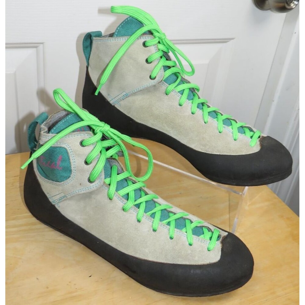 Vintage Retro Five Ten Vertical High Top Lace Up Rock Climbing Shoes Men Size 9